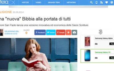 Aleteia.org parla della Bibbia San Paolo